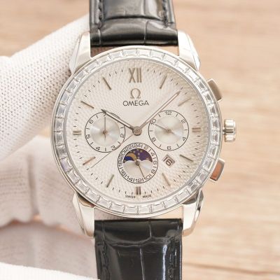 Omega Stainless Steel 42MM Waterproof to 50M 9100 Movement Men Replica Eta Watch